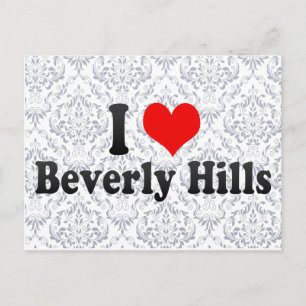 Carte Postale J'Aime Beverly Hills, États-Unis