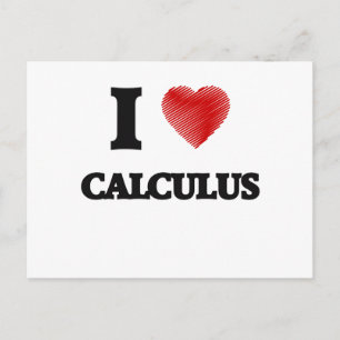 Carte Postale J'aime Calculs
