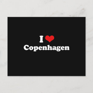 CARTE POSTALE J'AIME COPENHAGEN