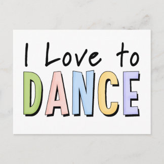 Carte Postale J'Aime Danser