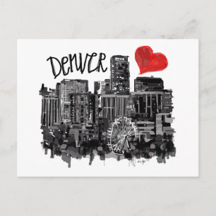 Carte Postale J'aime Denver