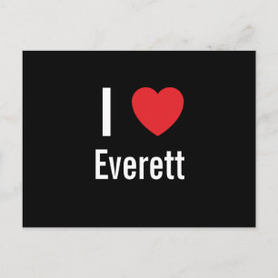 Carte Postale J'aime Everett