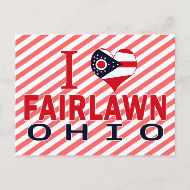 Carte Postale J'aime Fairlawn, Ohio (Devant)