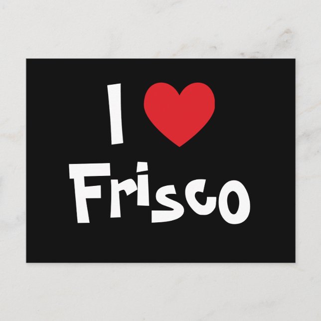 Carte Postale J'aime Frisco (Devant)