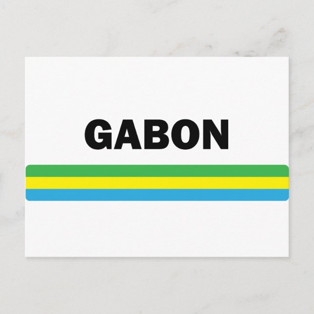 Carte Postale J'Aime Gabon (Devant)