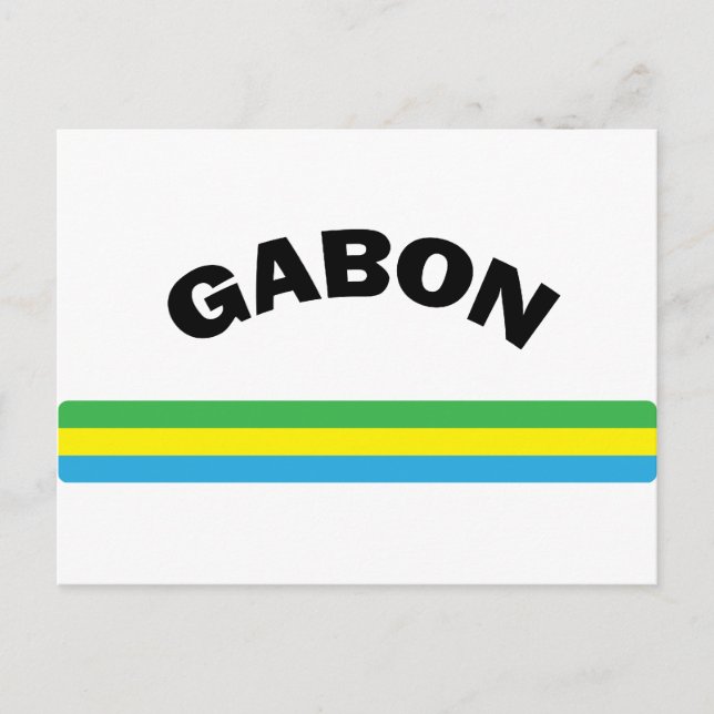 Carte Postale J'aime Gabon (Devant)
