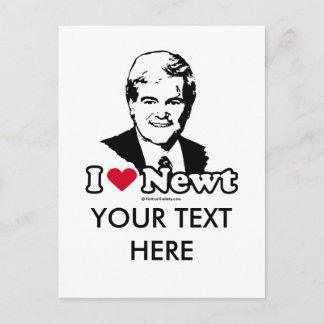 Carte Postale J'aime Gingrich