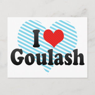 Carte Postale J'aime Goulash