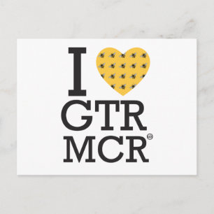 Carte Postale J'aime Grand Manchester / Je coeur GTR MCR