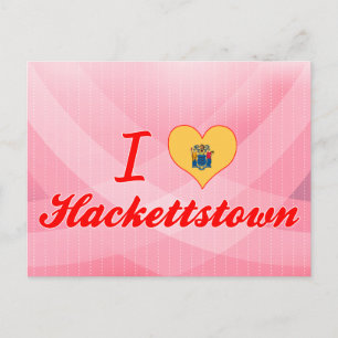 Carte Postale J'aime Hackettstown, New Jersey