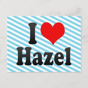 Carte Postale J'aime Hazel
