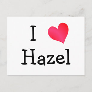 Carte Postale J'aime Hazel