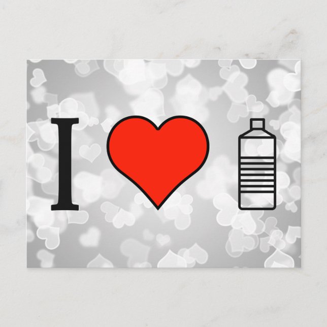 Carte Postale J'Aime Hydrater (Devant)