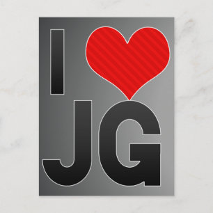 Carte Postale J'aime JG
