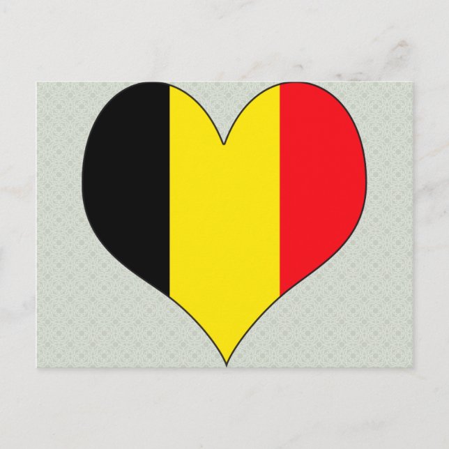 Carte Postale J'aime la Belgique (Devant)
