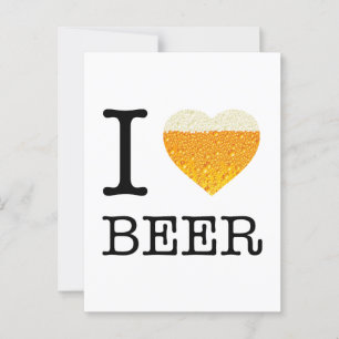 Carte Postale J'aime la bière