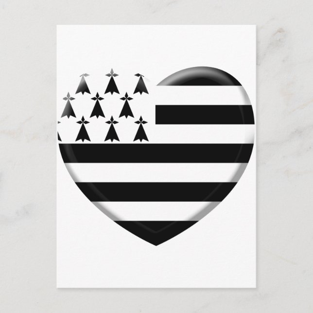 Carte Postale j'aime la Bretagne (Devant)