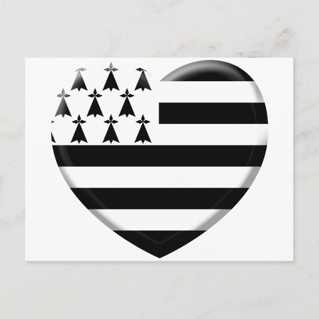 Carte Postale j'aime la Bretagne (Devant)