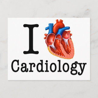 Carte Postale J'aime la cardiologie