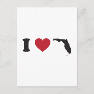 Carte Postale J'aime la Floride