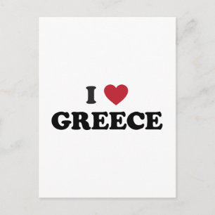 Carte Postale J'aime la Grèce