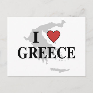 Carte Postale J'aime la Grèce