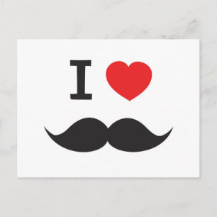 Carte Postale J'aime la moustache