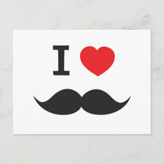 Carte Postale J'aime la moustache