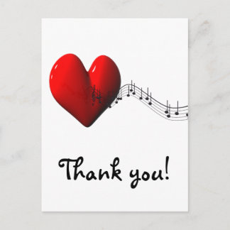Carte Postale J'aime la musique