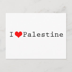 Carte Postale J'aime la Palestine