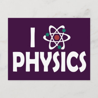 Carte Postale J'aime la physique