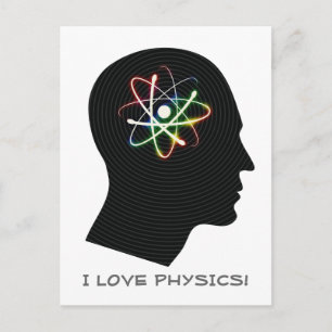 Carte Postale J'AIME LA PHYSIQUE   Geek