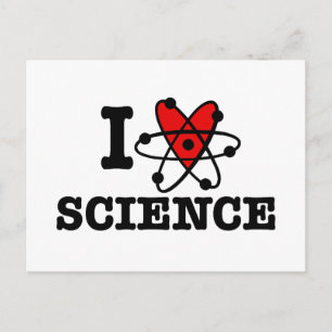 Carte Postale J'aime la science