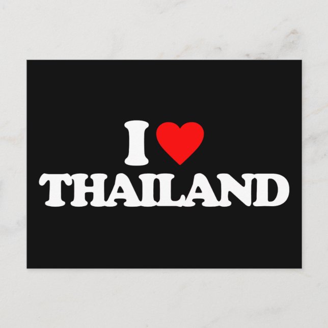 CARTE POSTALE J'AIME LA THAÏLANDE (Devant)