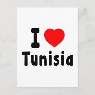 Carte Postale J'Aime La Tunisie.