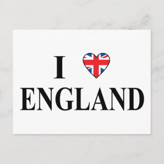 Carte Postale J'aime l'Angleterre