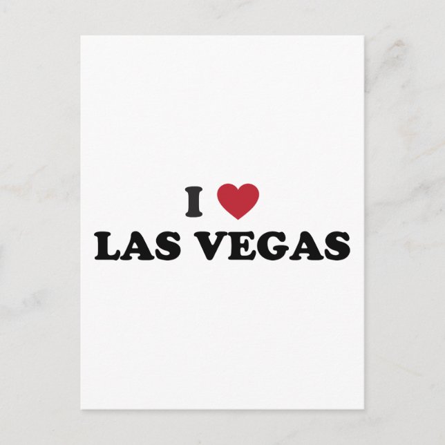 Carte Postale J'aime Las Vegas Nevada (Devant)