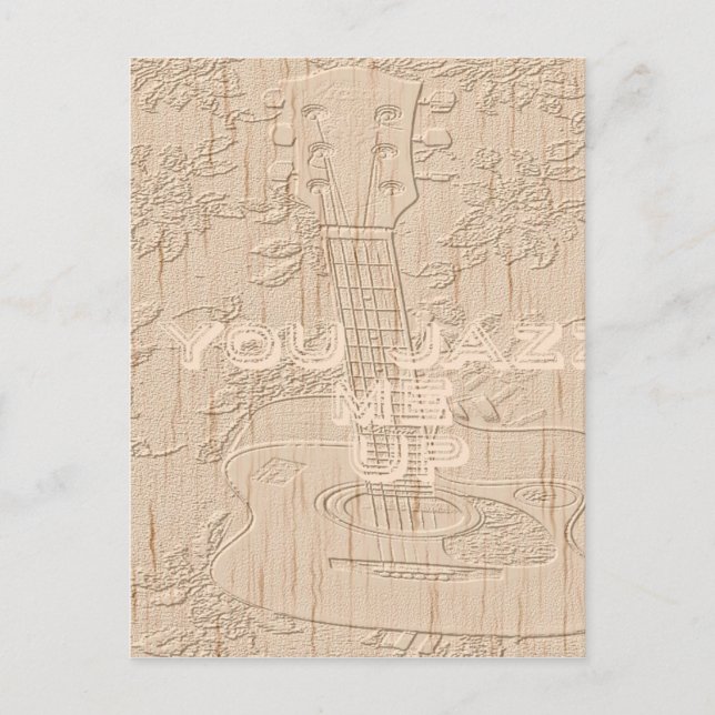 Carte Postale J'aime le bois brun Hakuna Matata (Devant)