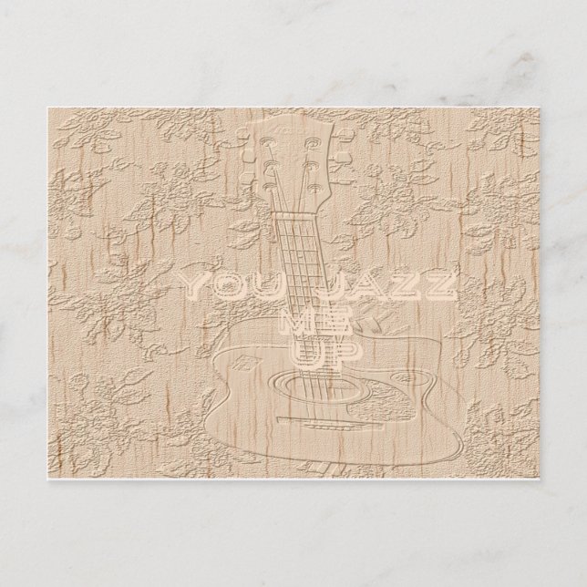 Carte Postale J'aime le bois brun Hakuna Matata (Devant)