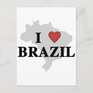 Carte Postale J'aime le Brésil