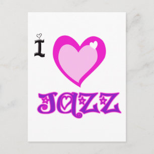 Carte Postale J'AIME LE Jazz