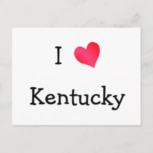 Carte Postale J'Aime Le Kentucky