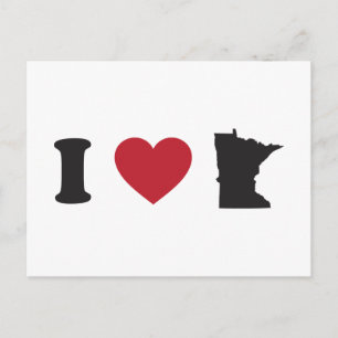Carte Postale J'aime le Minnesota