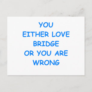 Carte Postale j'aime le pont