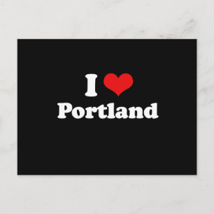CARTE POSTALE J'AIME LE PORTLAND