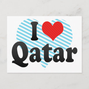Carte Postale J'aime le Qatar
