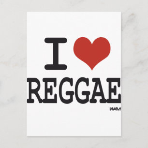 Carte Postale J'aime le reggae