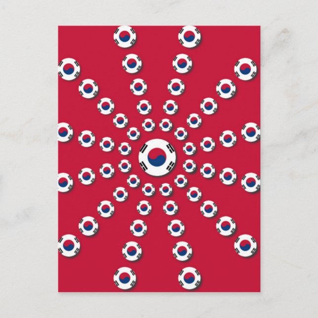 Carte Postale J'aime le rouge (Devant)