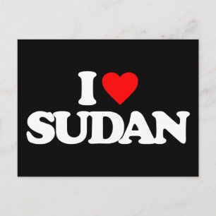 CARTE POSTALE J'AIME LE SOUDAN