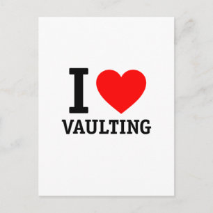 Carte Postale J'Aime Le Vaulting